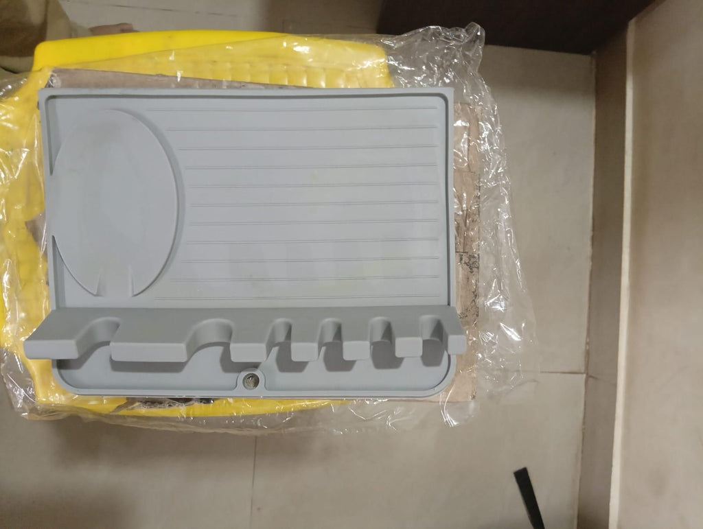 Silicon Dish Drying Mat with Hanger for Kitchen Non-Slip Water Draining